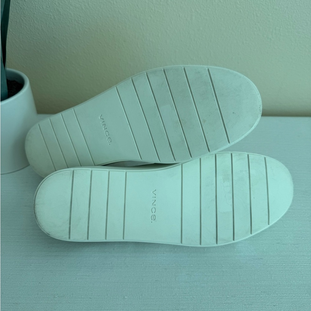 VINCE Light Gray Leather Slip-On Platform Casual
Sneakers - Picture 11 of 11